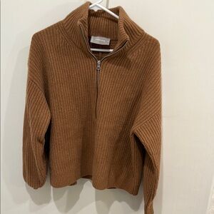 Everlane Camel Colored Ribbed Women's Sweater